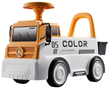 Masinuta pentru copii Flippy 3 ani Model Camion Sport Claxon Cutie Depozitare 62x26x40 cm Portocaliu 