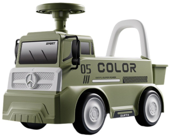 Masinuta pentru copii Flippy 3 ani Model Camion Sport Claxon Cutie Depozitare 62x26x40 cm Verde 