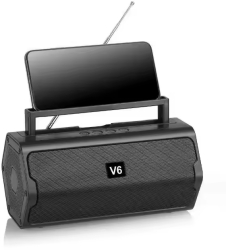 Difuzor BT cu sunet surround stereo portabil V6 Mini BlueTooth cu FM TF USB KlaussTech 
