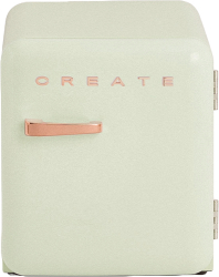 Frigider minibar Retro CREATE 48 litri verde pastel/rose gold 