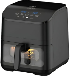 Friteuza cu aer cald Vivax DFA-617DB 1500W 6L temperatura reglabila pana la 200° C cronometru tava antiaderenta protectie la suprai 