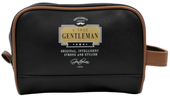 Geanta cosmetica cu mesajul & Original intelligent strong and stylish& Nekupto colectia Gentlemens League 
