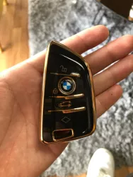 Husa de protectie premium pentru cheie auto Elegance Luxury Cover Key compatibila cu BMW X1 X3 X5 X6 X7 1 3 