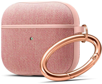 Husa pentru AirPods 3 2021 Z213 Policarbonat Textil Rose Gold 
