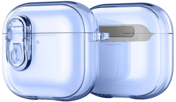 Husa pentru Apple AirPods 4 Z106 Aluminiu Policarbonat TPU Blue 