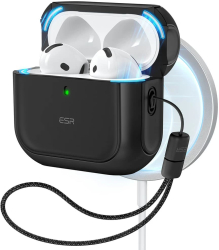 Husa pentru Apple AirPods 4 Z163 Policarbonat Polimer Black 