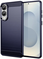 Husa pentru Samsung Galaxy S25 Edge - Techsuit Carbon Silicone - Blue 