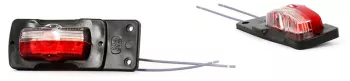 LAMPA GABARIT 33 PO3 12V-24V POZITIE ALB / ROSU WAS 