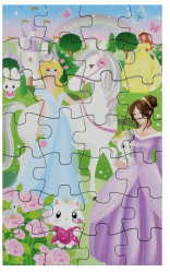 Puzzle 28 piese printese multicolor 