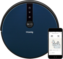 Robot de aspirat cu mop H.Koenig SWRC120 2500 mAh albastru 