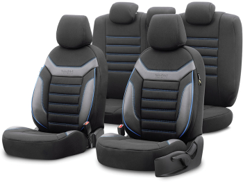 Set Huse Scaun IndiVIdual Albastru 