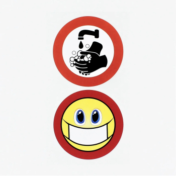 Set stickere Corona Hands and Mask 2 bucati 