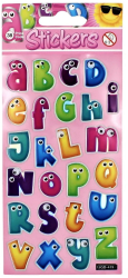 Set stickere Wobbly Letters 25 bucati 