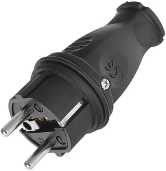 Stecher de cauciuc 16 A IP44 Geko G17515 