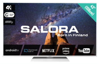 Televizor Smart LED 4K Ultra HD 43 inch SALORA - 43MILKYWAY alb 