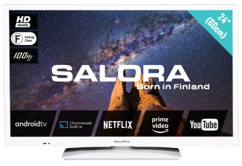 Televizor Smart LED HD 24 inch SALORA - 24MILKYWAY alb 