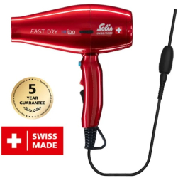 Uscator de par profesional Solis Fast Dry 360° Ionic 2200 W rosu 