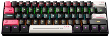 Tastatura mecanica Onikuma G55, 61 clape, iluminare RGB, neagră, cablu 1,5m
