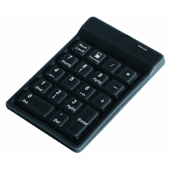 Tastatura numerică KeySonic ACK-118 silicon rezistentă la apa și praf neagră USB