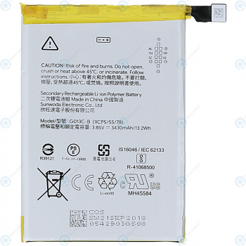 Acumulator Original GOOGLE PIXEL 3 XL G013C G823-00114-01 