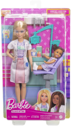 Barbie Set De Joaca Papusa Barbie Blonda Face Cariera Stomatolog