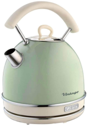 Fierbator electric Ariete VINTAGE 2877/04 2000W 1 7 l Corp din otel Suprafata rece baza 360 Verde 
