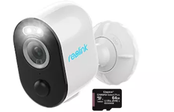 Pachet camera de supraveghere cu Card MicroSD 64 GB Reolink Argus 3 PRO WIFI rezolutie 2K 