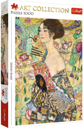 Puzzle Trefl 1000 Art Collection Gustav Klimt Doamna Cu Evantai 