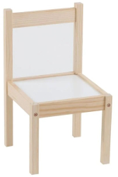 Scaunel din lemn pentru copii dimensiune 28x28x50 cm greutate maxima 30 kg 