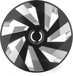 Set Capace Roti 16 Vector Rc Silver and black 