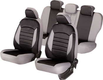Set Huse Scaun Urban Negru - Gri 