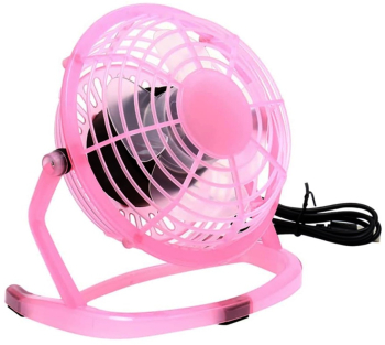 Ventilator de masa cu USB diametru 14 cm roz Vivo T1527-PINK 