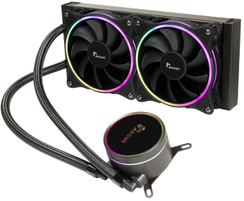 Cooler procesor cu lichid Inter-Tech Iceman LC-240 iluminare aRGB Negru