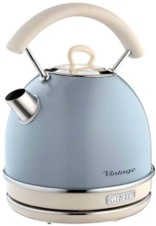 Fierbator electric Ariete VINTAGE 2877/05 2000W 1 7 l Corp din otel Suprafata rece baza 360 Albastru 