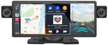 Navigatie Auto Multimedia Techstar® 8009D GPS cu 2 Camere Display 8 9& CarPlay Wireless si Android Auto Redare 2K 