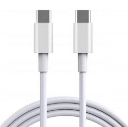 Cablu de date type-C Compatibil cu Iphone 15 Iphone 15 plus 15 pro Max si Android fast charge rezistent si de inalta calitate 2M alb 