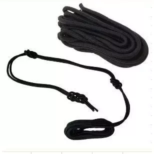 Franghie impletita pentru montaj leagane hamace prelate umbrare lungime 2m culoare Neagra 