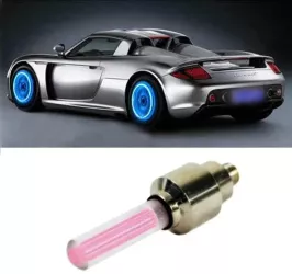 Set 2 Capace Valva cu LED Roz cu senzor de lumina si miscare 