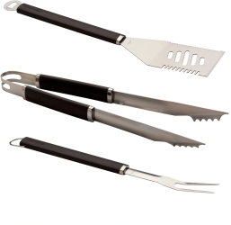 Set 3 ustensile din inox pentru gratar Char-Broil 140545 