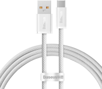 Cablu Baseus Dynamic Series USB la USB-C 100W Fast Charging 1m Alb 