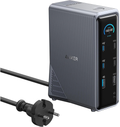 Docking Station Anker Prime 737 14in1 160W GaN AC-DC Interfata Smart Negru 