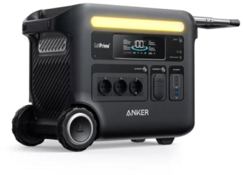 Statie de incarcare portabila Anker Solix F2600 2560Wh 2400W LiFeP04 10 porturi lumina LED (Gri/Negru) 