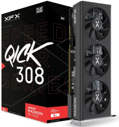 Placa video XFX AMD Radeon RX 7600 Speedster QICK 308 Black Edition 8GB GDDR6 128 bit 