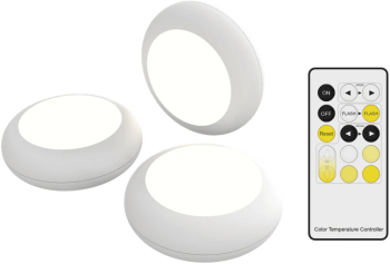 Spoturi LED Calex Spot On pentru interior Wireless Reincarcabile 30 lm set 3 buc Alb 