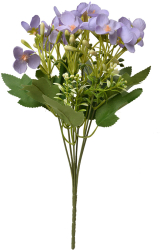 Buchet flori artificiale violet verzi 15x15x30 cm 
