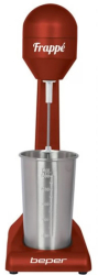 Mixer Frappe Beper BP.690 100W 500 ml 2 viteze Agitator inox Rosu/otel inoxidabil 