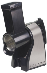 Rindea electrica Beper BP.400 430W Otel inoxidabil 3 atasamente Orificiu mare Negru/gri 