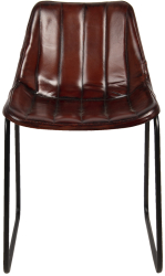 Scaun fier piele 46x48x79 cm 