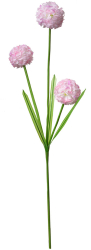Set 3 flori artificiale roz verzi 12x8x84 cm 
