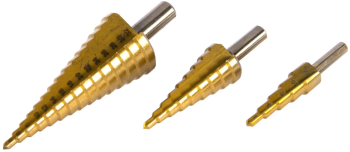 Set 3 freze in trepte HSS+Ti 4-12 4-20 4-32mm 